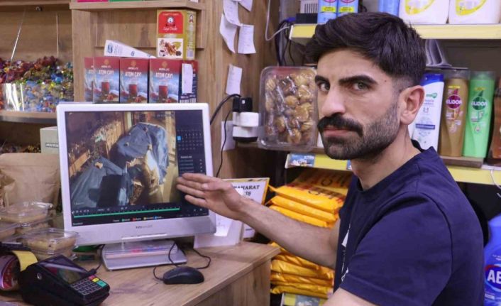 Gece yarısı brandayı keserek kuruyemiş çaldılar