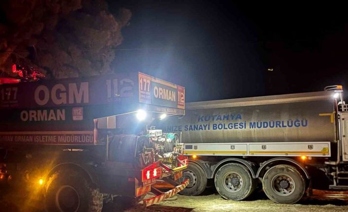 Gediz’deki yangına Kütahya OSB’den destek