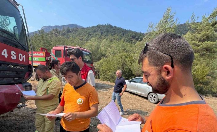 Genç yüreklerden alevlerle savaşanlara vefa örneği