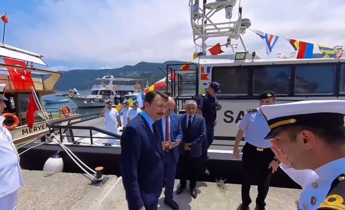 Görevine başlayan Kaymakam Çetin, ilk resmi törene katıldı