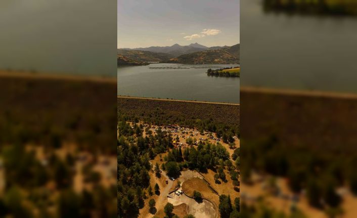 Görsel şölen sunan Derbent Barajı, doğaseverlerin yeni gözdesi oldu