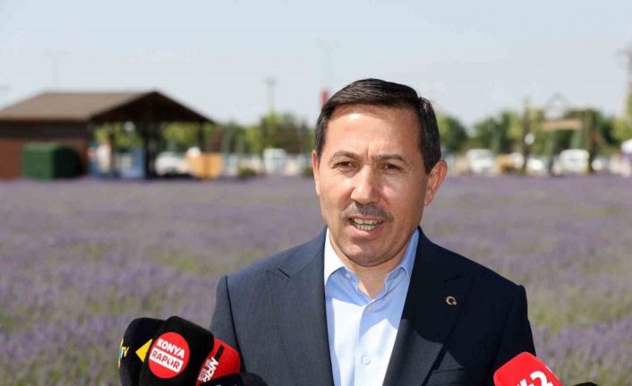 Hasan Kılca, Karatay Lavanta Bahçesi’nde Konya basınıyla buluştu