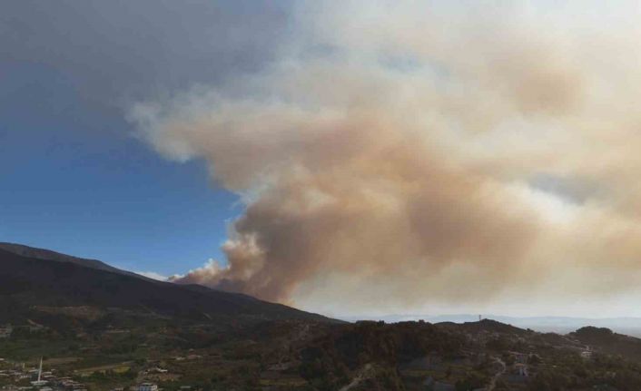 Hatay’da yangın bölgesi havadan görüntülendi