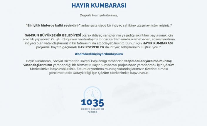 ‘Hayır Kumbarası’ projesi