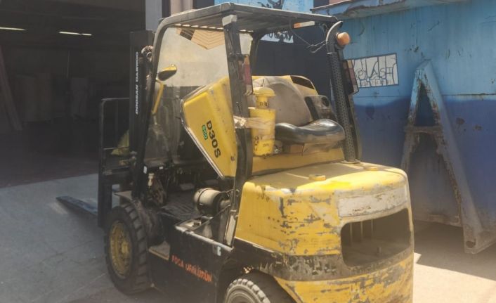 İnegöl’de forkliftle çarpışan motosikletli ağır yaralandı