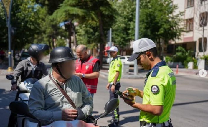 Isparta’da motosiklet denetiminde 137 sürücüye ceza
