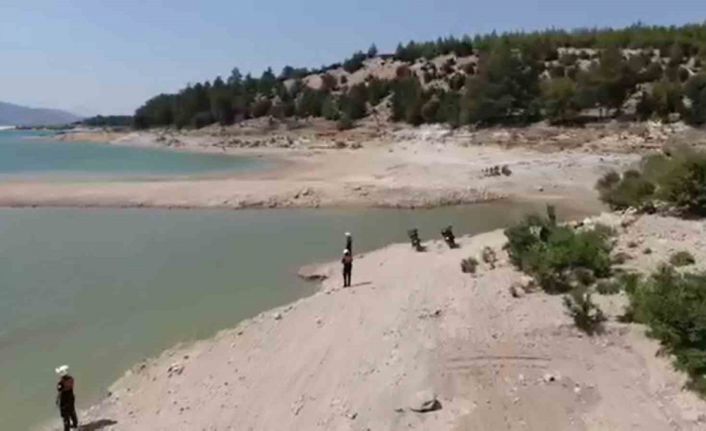 Jandarmadan baraj ve ormanlık alanda dron destekli denetim