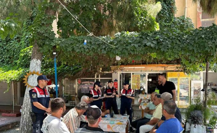 Jandarmadan Koçarlı’da vatandaşlara bilgilendirme