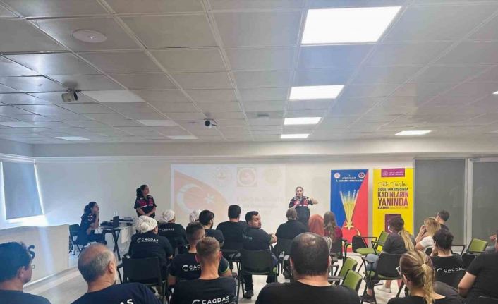 Jandarmadan Kuyucak’ta işçilere bilgilendirme