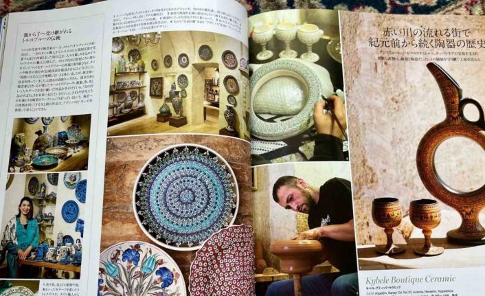 Japonya’nın seyahat dergisi Kütahyalı çini sanatçısına yer verdi