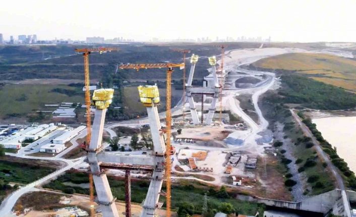 Kanal İstanbul’un ilk köprüsünde son durum: 110 metreye ulaştı