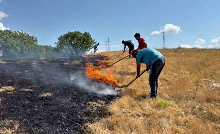 Karabük’te anız yangını söndürüldü