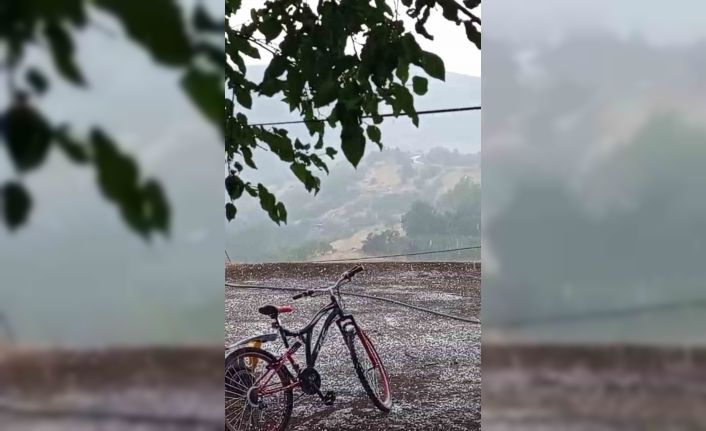 Karakoçan’da dolu yağışı