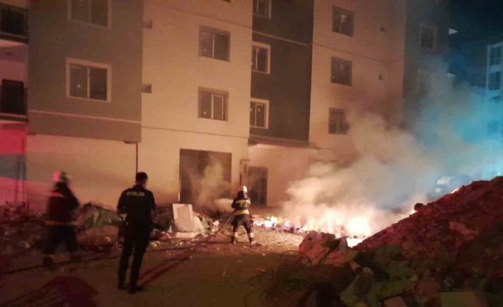 Karapınar’da palet yangını korkuttu