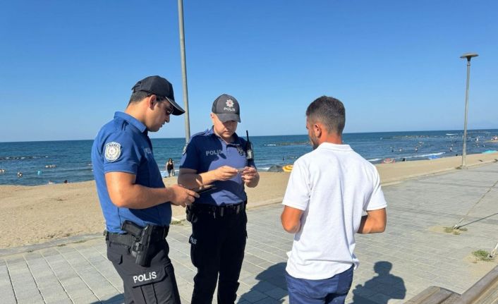Karasu Sahili’nde hırsızlık olaylarına karşı emniyetten yoğun önlem