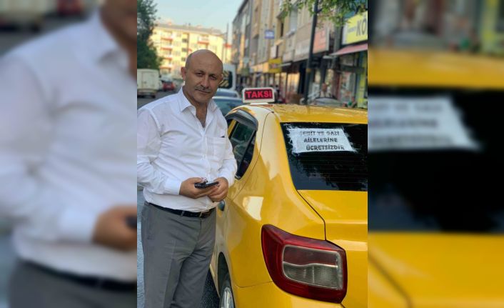 Karslı taksicilerden örnek davranış