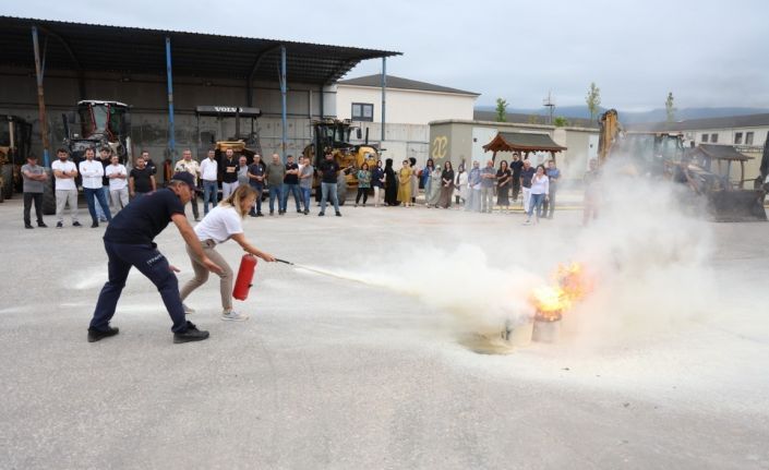 Kartepe Belediyesi’nde yangın tatbikatı