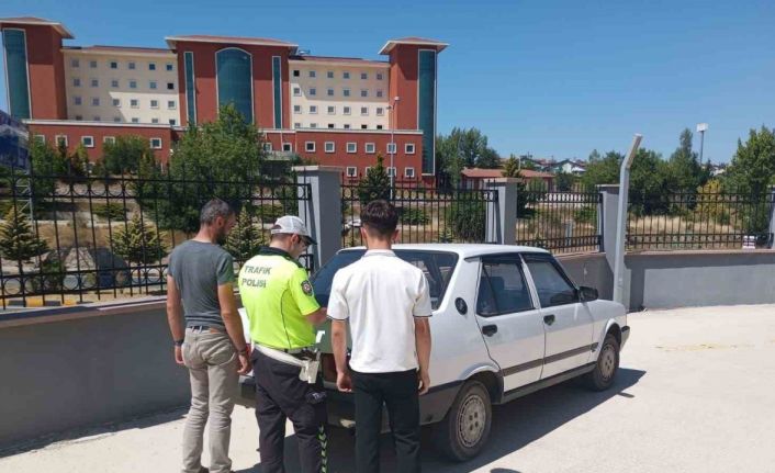Kastamonu’da drift atan sürücü polis ekiplerince yakalandı