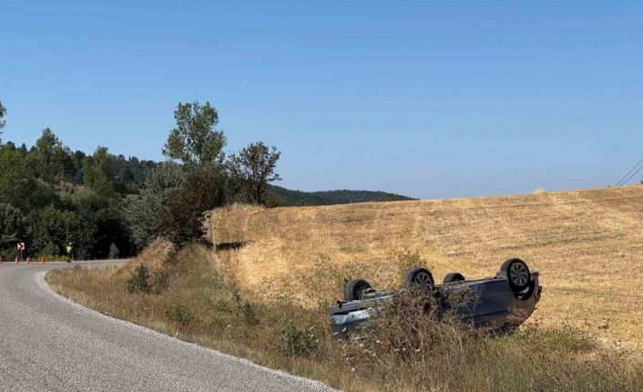 Kastamonu’da otomobil takla attı: 3 yaralı