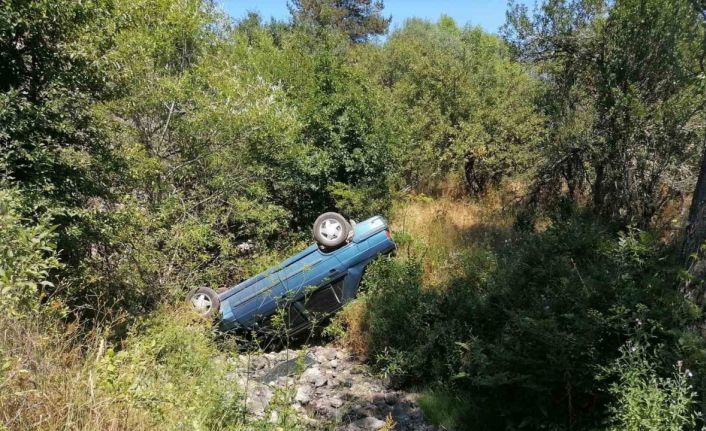 Kastamonu’da yeni evli çift, kazada yaralandı
