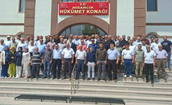 Kaymakam Muhammet Samet Bahar Hisarcık’a veda etti