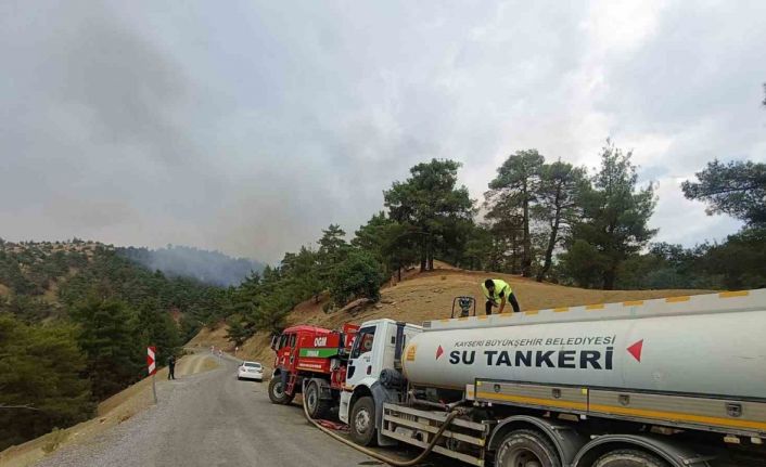 Kayseri Büyükşehir Belediyesi’nden Kahramanmaraş’taki orman yangınına destek