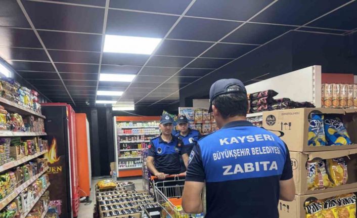 Kayseri Büyükşehir Zabıta’dan marketlere sıkı denetim