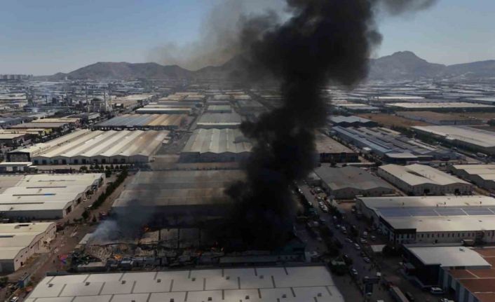 Kayseri OSB’deki yangın fabrikaya ’yangın sprink sistemi’ kurarken çıkmış