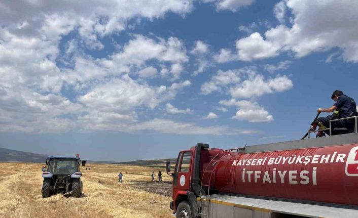 Kayseri Tomarza’da 2 günde 4 ekili arazide yangın çıktı