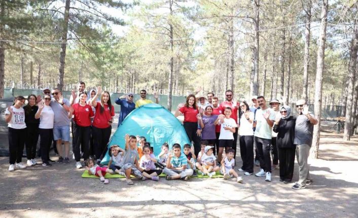 Kayserililer, sıcak yaz günlerinde doğa kampı ile nefes alıyor