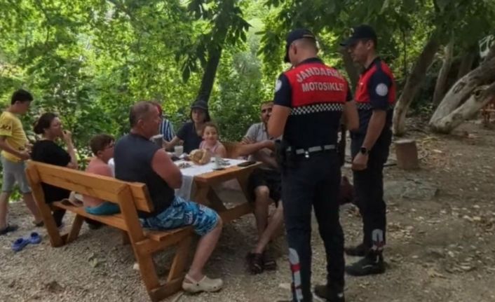 Kazdağları’nda jandarmadan yangın denetimi