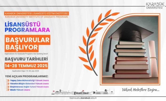 KBÜ’de lisansüstü programlara başvurular 14 Temmuz’da başlayacak