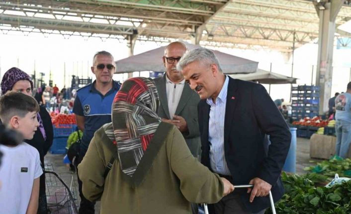 Kırıkkale Valisi Makas’tan pazarcı esnafına ziyaret