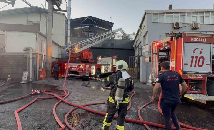 Kocaeli’de demir çelik fabrikasında yangın