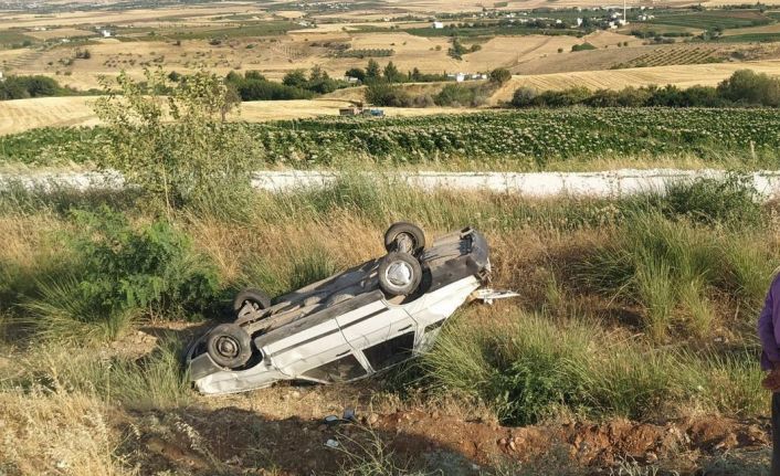 Kontrolden çıkan otomobil takla: 1 yaralı