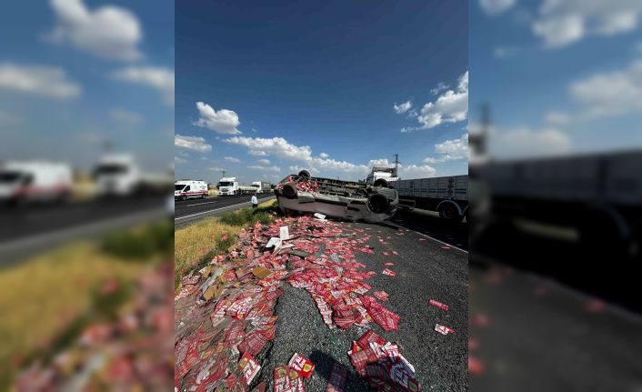 Konya’da minibüs takla attı: 4 yaralı