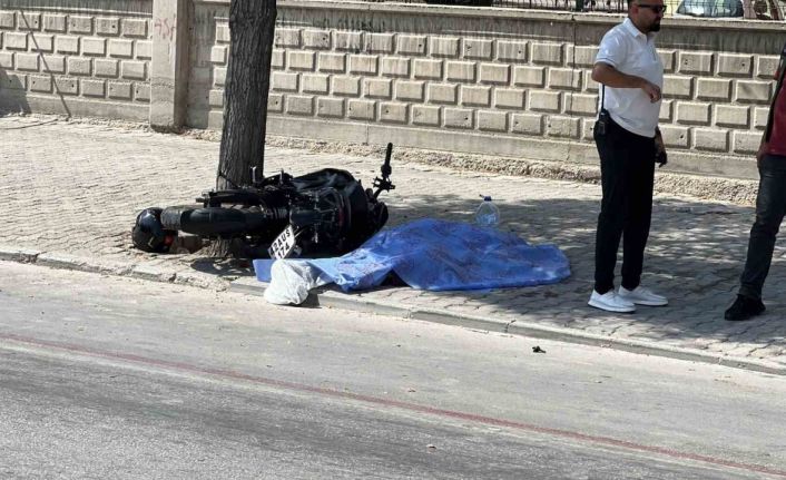Konya’da motosiklet önce bisikletliye ardından ağaca çarptı: 2 ölü