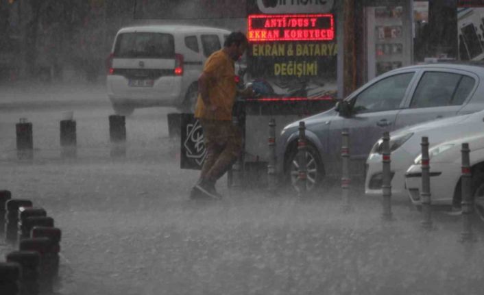 Konya’da yağmur bastırdı, sücürüler zor anlar yaşadı