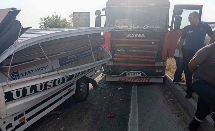 Konya’da zincirleme kaza: 1 yaralı