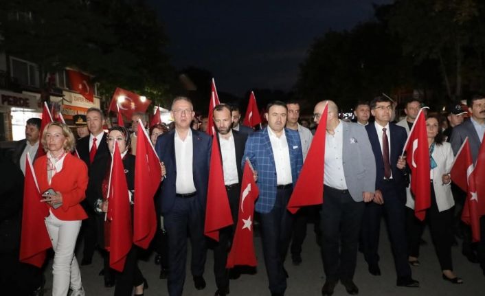 Kütahya’da "15 Temmuz Demokrasi ve Milli Birlik Günü" yürüyüşü