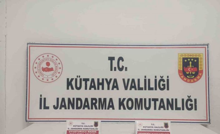 Kütahya’da jandarmadan uyuşturucu operasyonu