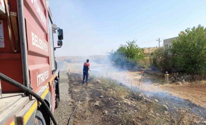 Mardin’de örtü yangını