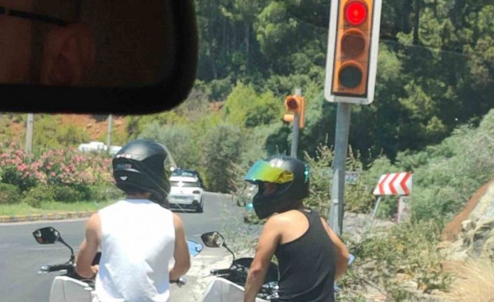 Marmaris’te tehlikeli motosiklet yolculuğuna ceza