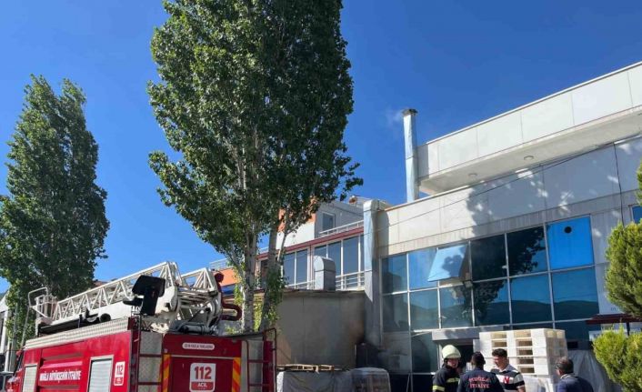 Menteşe’de baca yangını