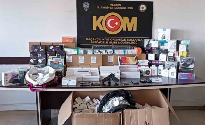 Mersin’de 2 milyon liralık kaçakçılık operasyonu: 12 gözaltı