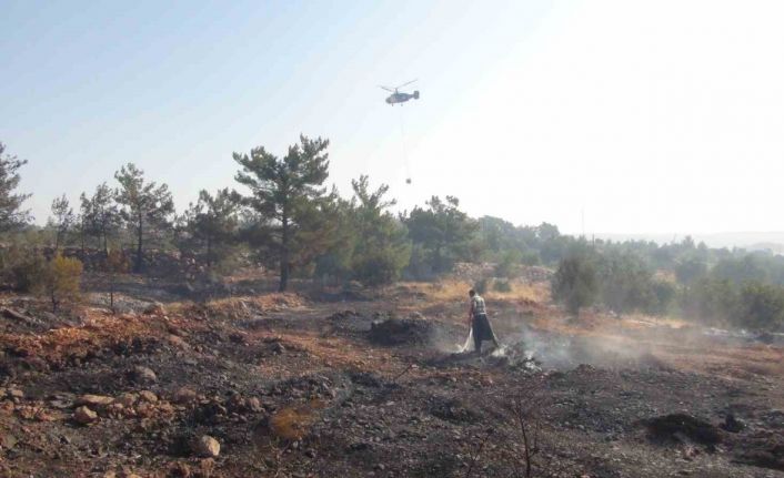 Mersin’deki orman yangınına 3 helikopter ve arazözlerle müdahale ediliyor