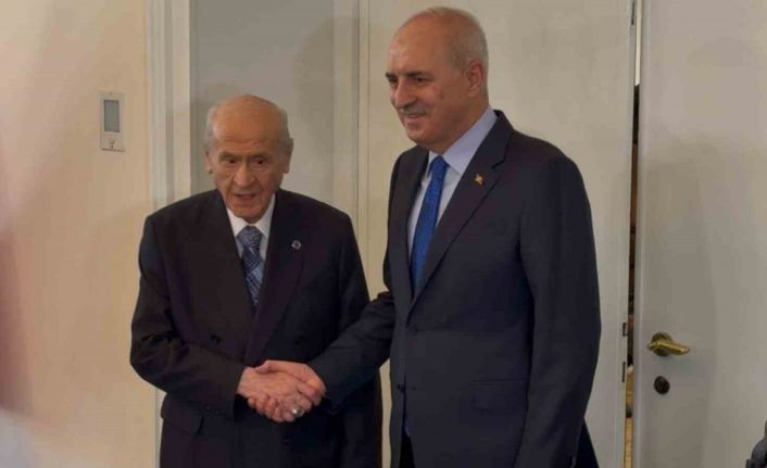 MHP lideri Bahçeli, TBMM Başkanı Kurtulmuş ile görüştü