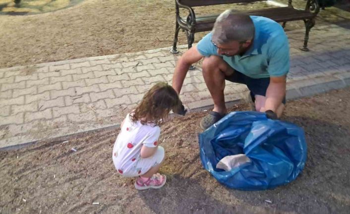 Minik Elif’ten büyüklere çevre dersi