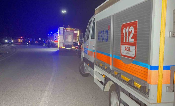 Motosiklet kazasında 35 metrelik uçuruma yuvarlanan sürücü ağır yaralandı