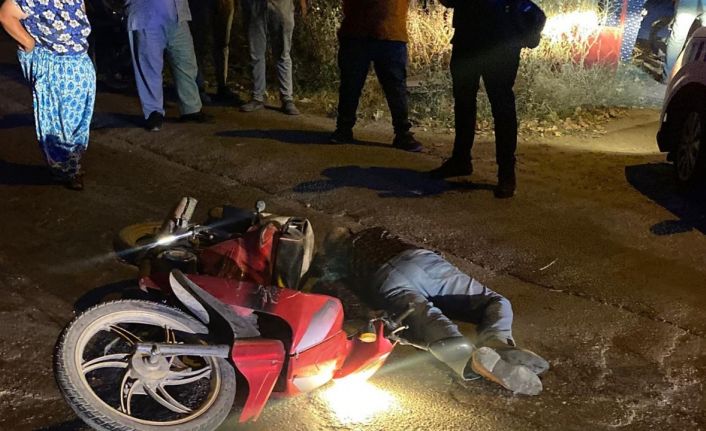 Motosiklet park halindeki motosiklete çarptı: 1 ağır yaralı